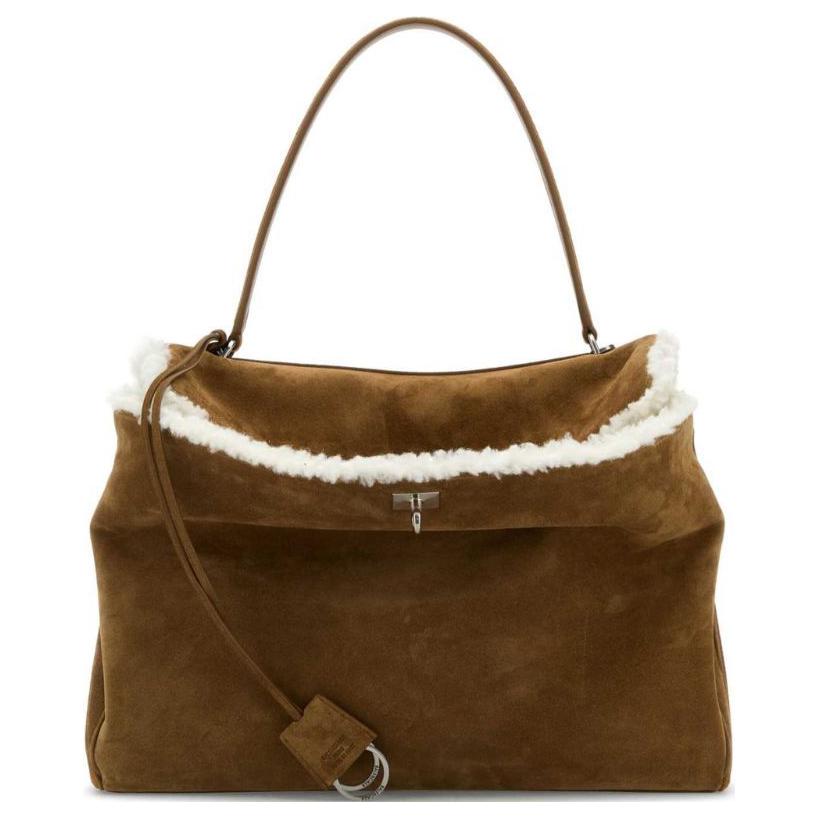 

Balenciaga Кожаная сумка тубас женская умбра