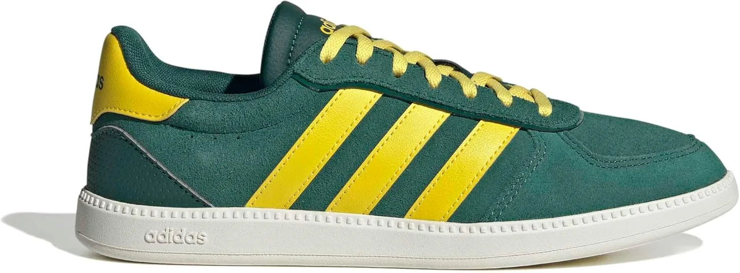 Унисекс кроссовки Adidas Breaknet Sleek, белый/зеленый/желтый — фото 2