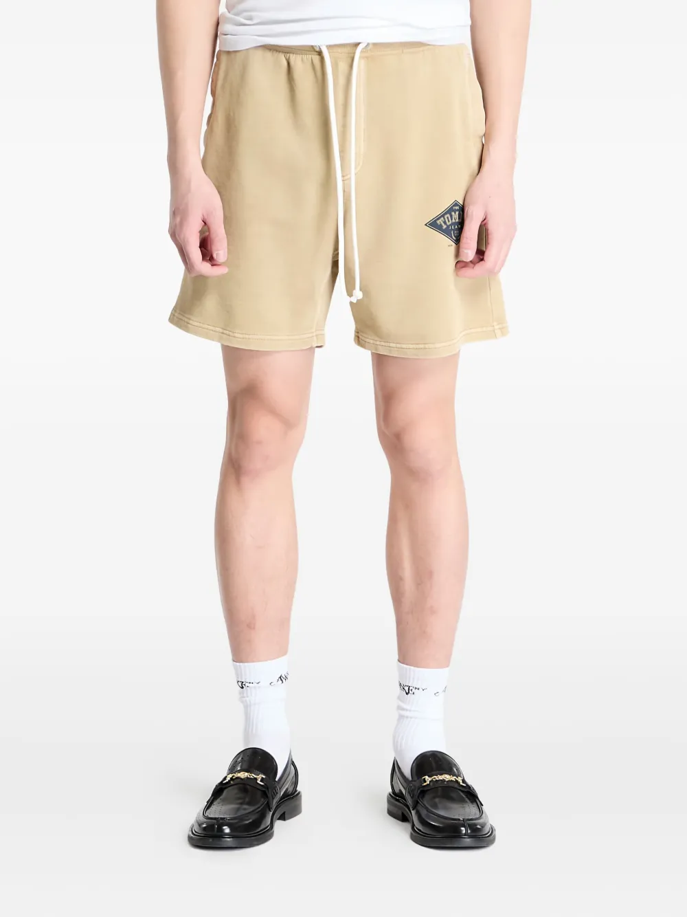 

Шорты с кулиской и графичным принтом Tommy Hilfiger, бежевый