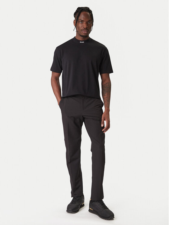 Футболка regular fit Tee Collar 50555527 Boss, черный — фото 2