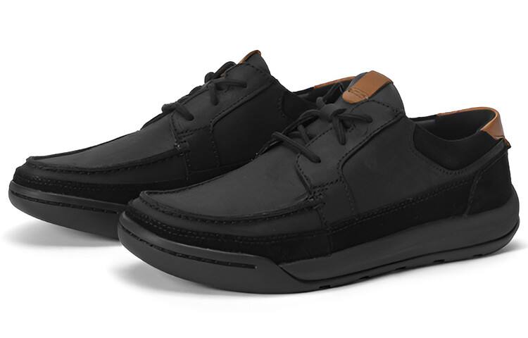 Мужские туфли Clarks Casual Shoes Men Low-Top Black — фото 2