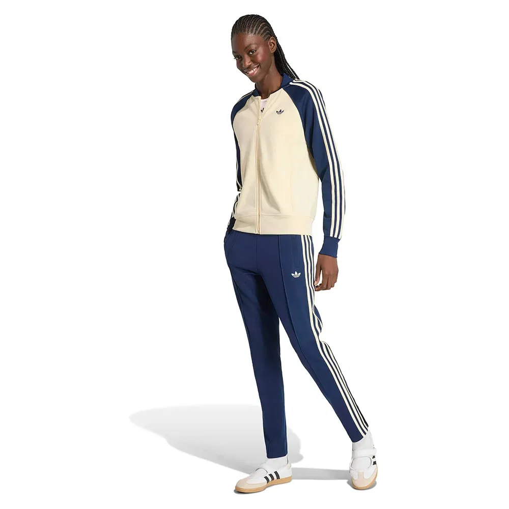 Худи на молнии Adidas Originals SST Classic, бежевый — фото 4