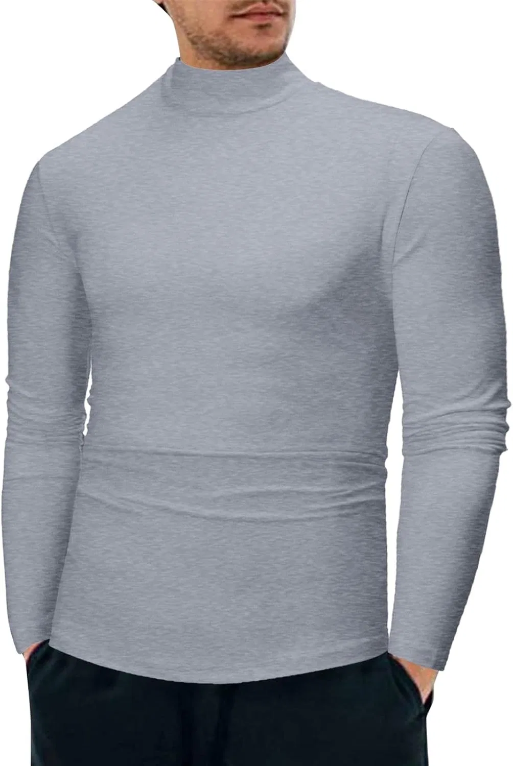 Мужская термобельевая футболка с длинным рукавом Regular Fit, Grey
