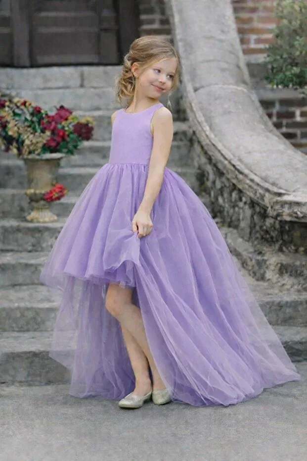 Детское платье для девочек с длинным рукавом Party Suneh, Lilac — фото 2