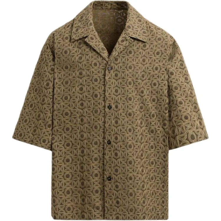 Мужская рубашка с лацканами Light Brown ZARA, Light Brown