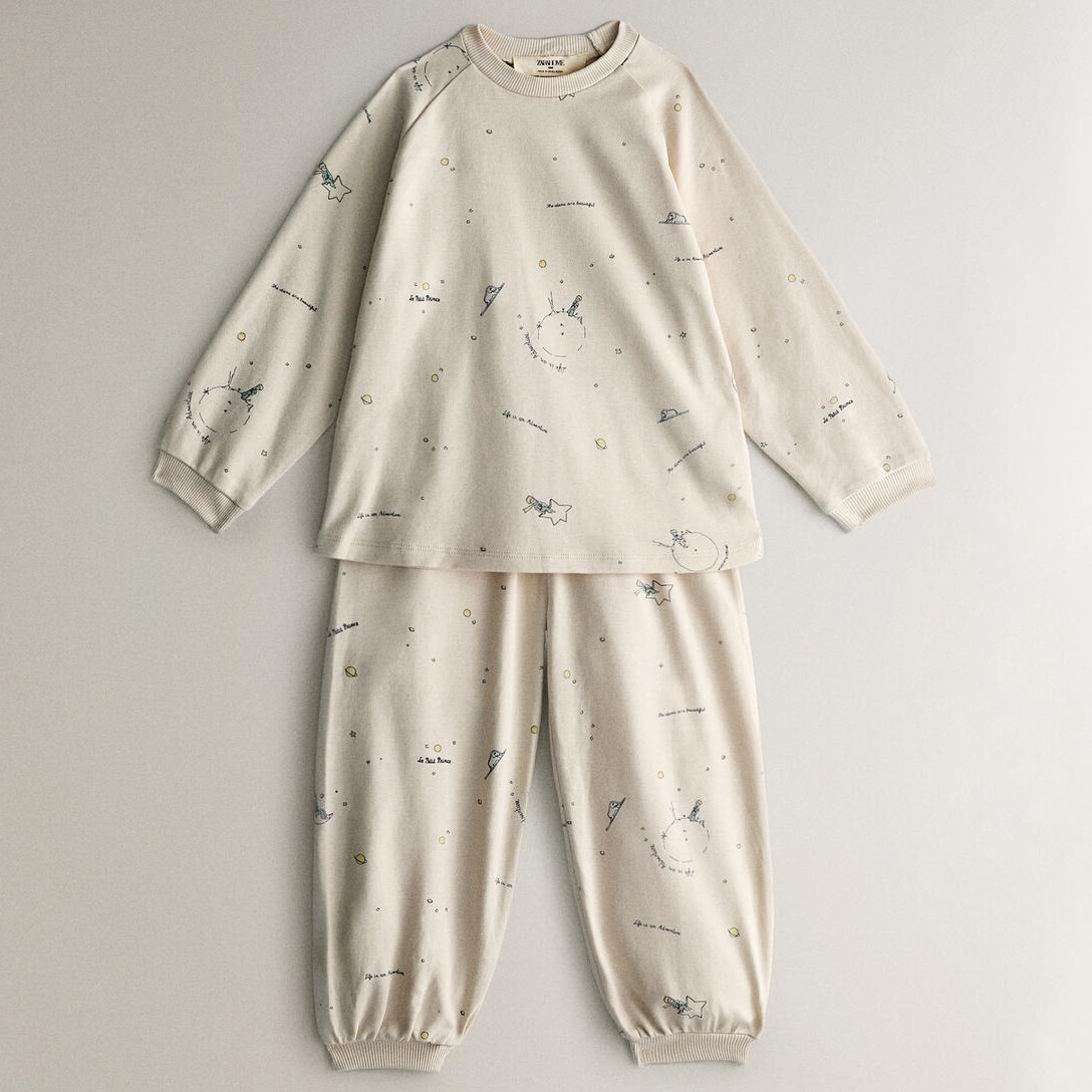 

Детская пижама Zara Home Le Petit Prince, 2 предмета, кремовый