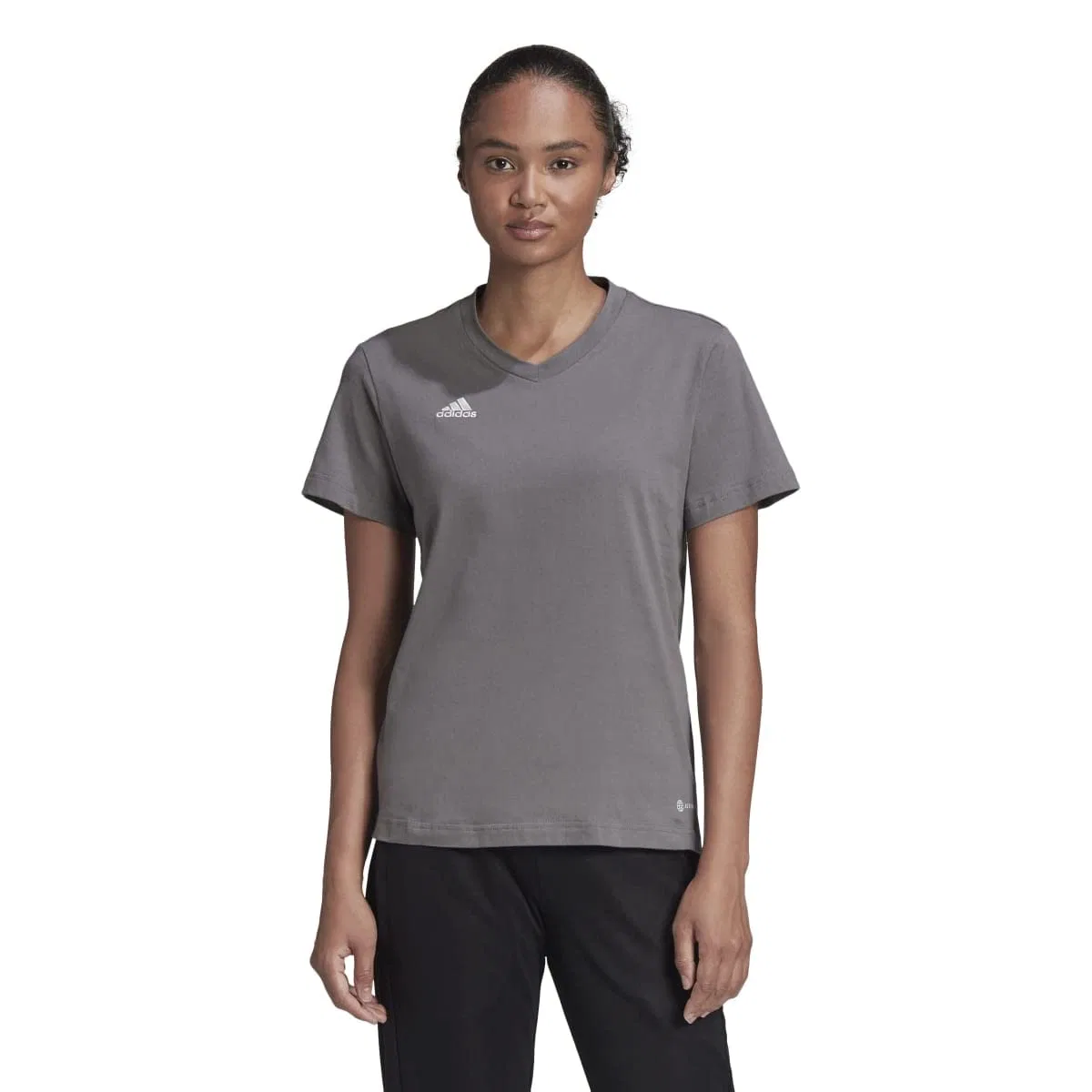 Женская футболка с коротким рукавом Entrada 22 adidas, Team Grey Four — фото 2