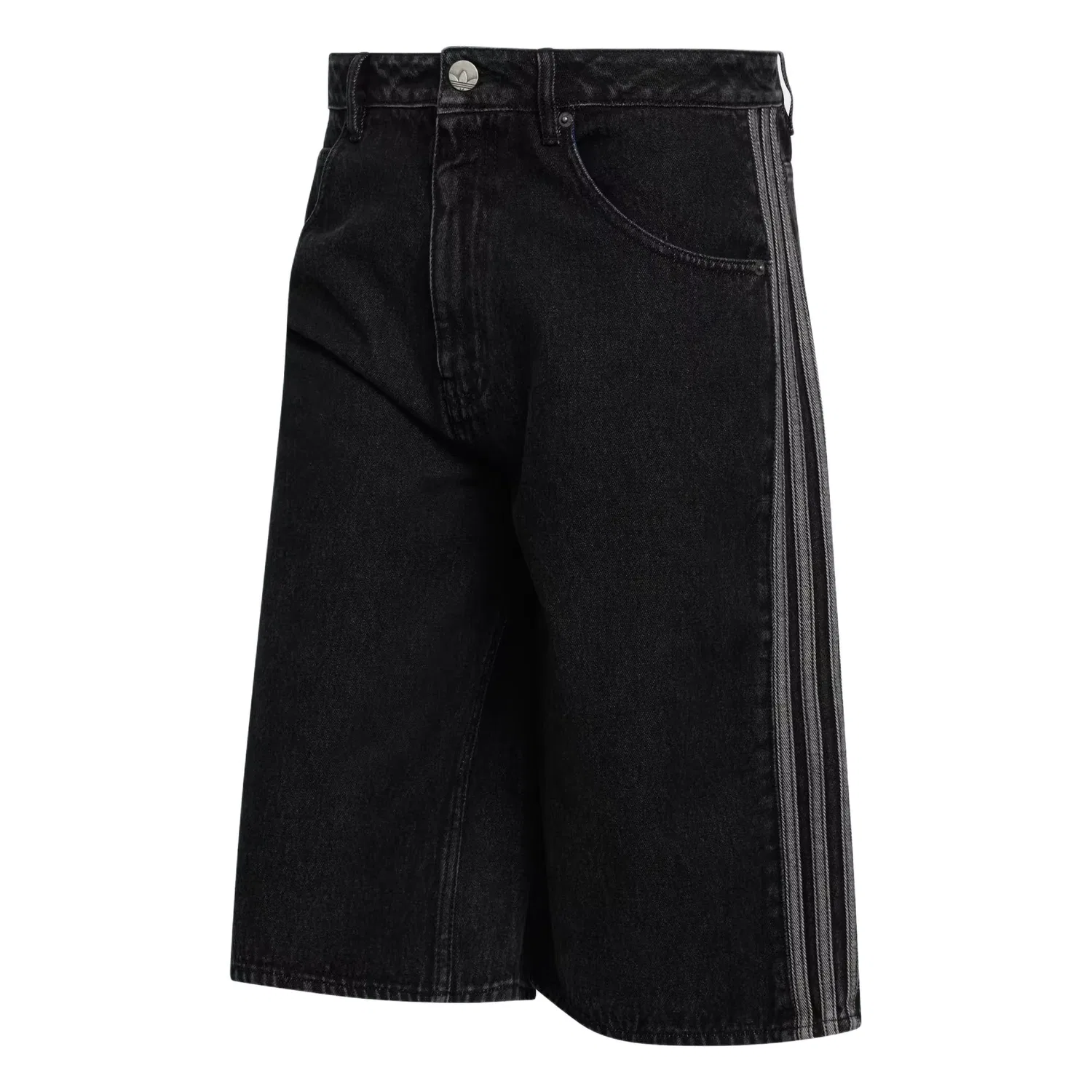 Мужские джинсовые шорты Firebird ADICOLOR Adidas Originals, Pure Black Denim