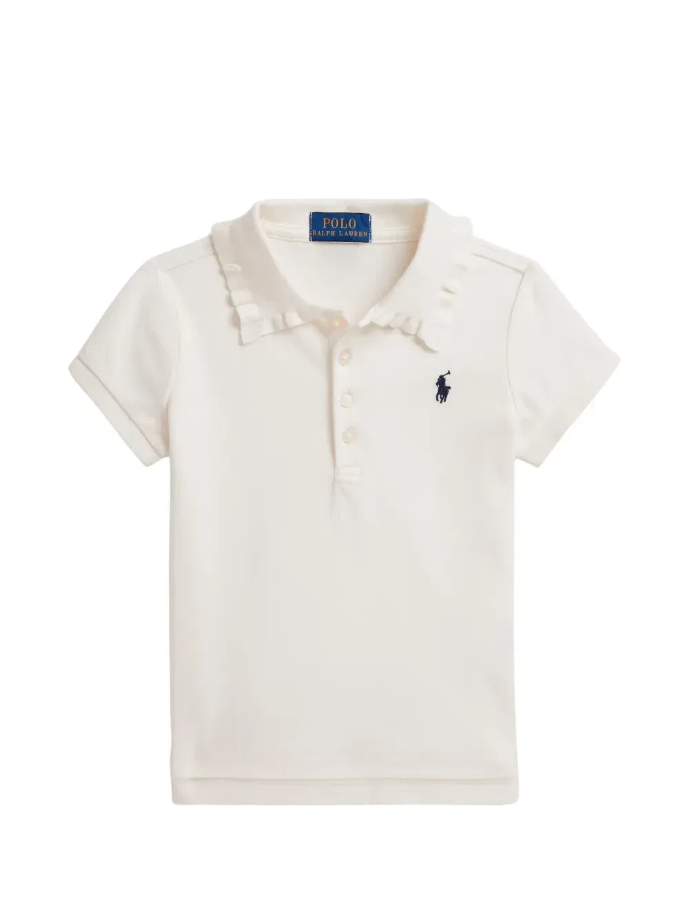 Рубашка поло с вышитым логотипом Polo Ralph Lauren Kids, белый