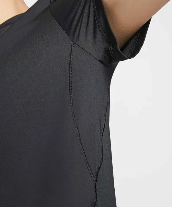 Футболка с коротким рукавом Nike One Classic Dri-FIT, черный, белый — фото 4