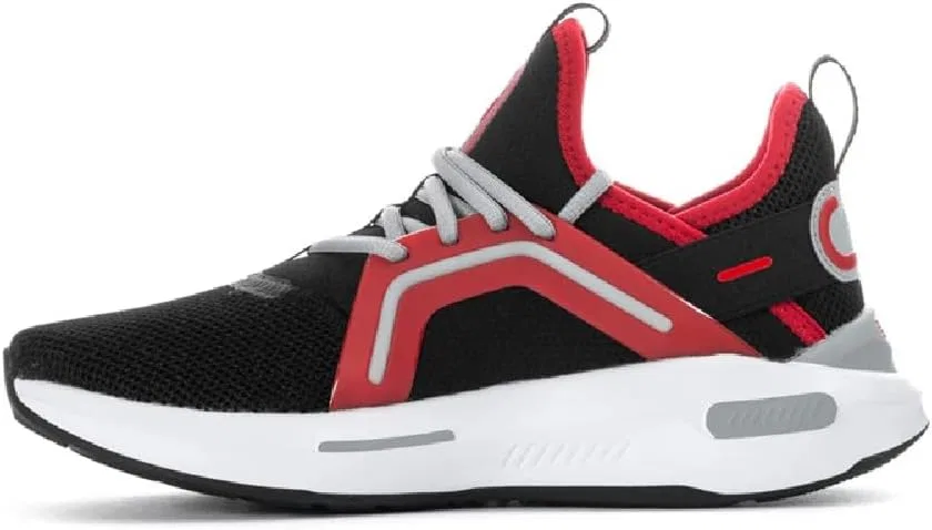 Детские кроссовки для мальчиков Softride Enzo PUMA, Puma Black-Cool Mid Gray-Strong Red — фото 2