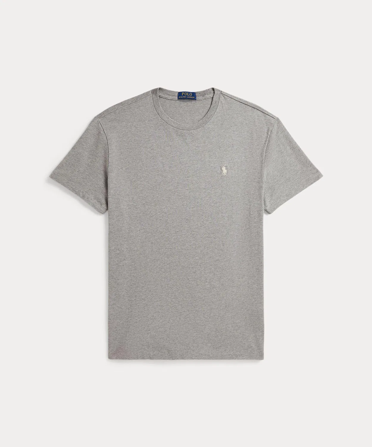 Мужская хлопковая футболка с коротким рукавом Classic Fit POLO RALPH LAUREN, Grey