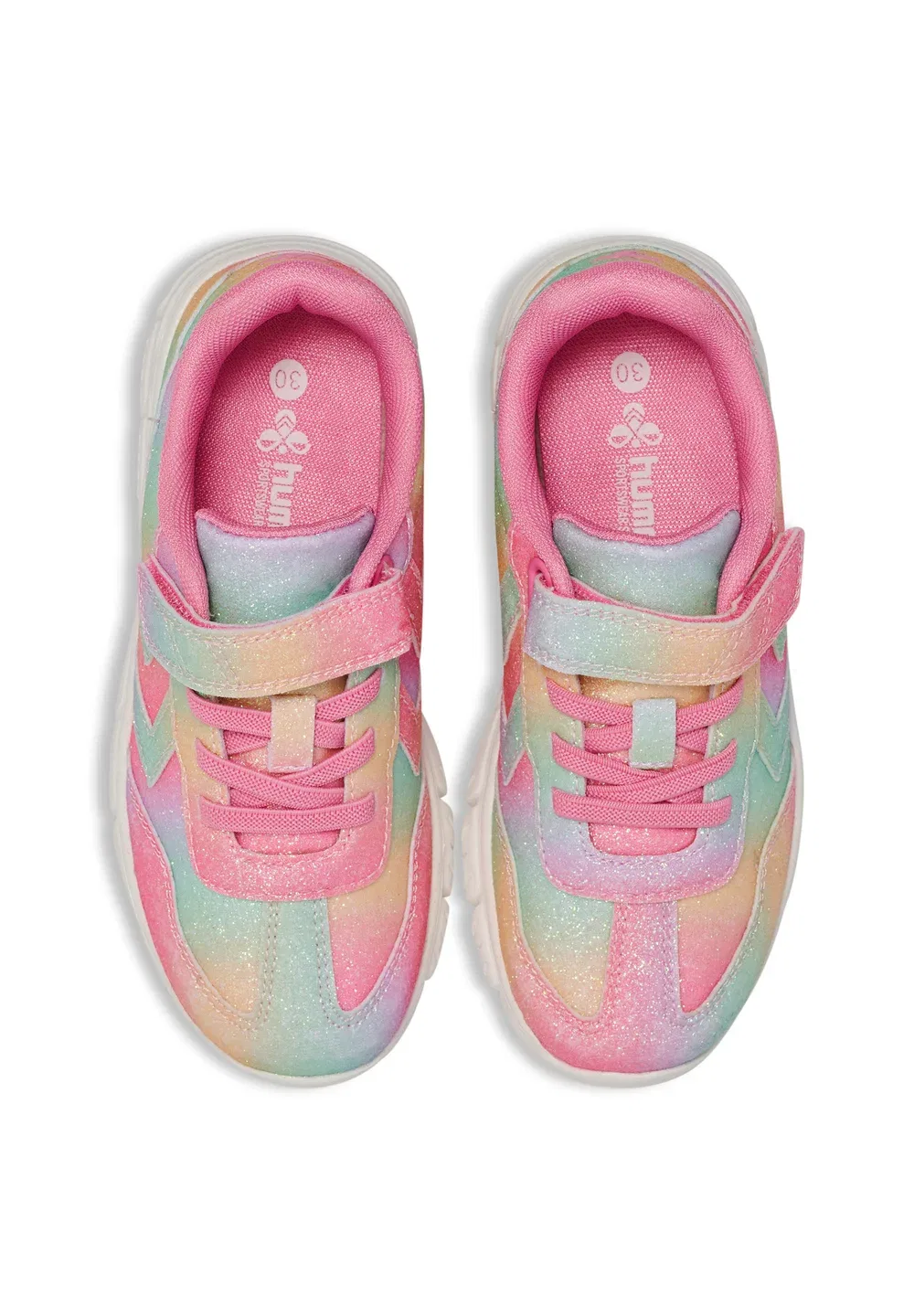 Crosslite glitter 2.0 jr унисекс - кроссовки Hummel, Multi Colour Red Yellow Green — фото 3