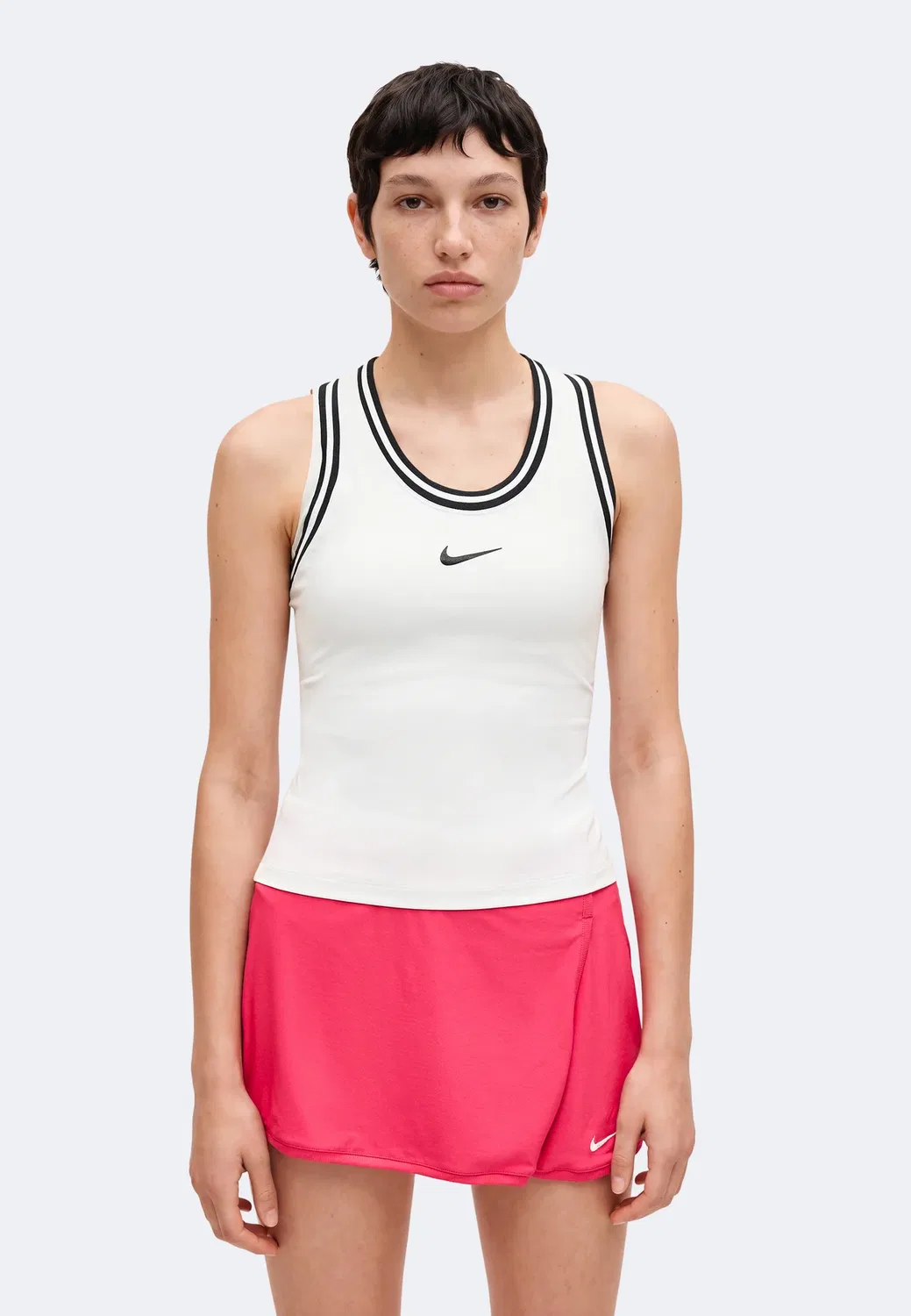 Slam tank uso - top Nike Performance, White/Black — фото 3