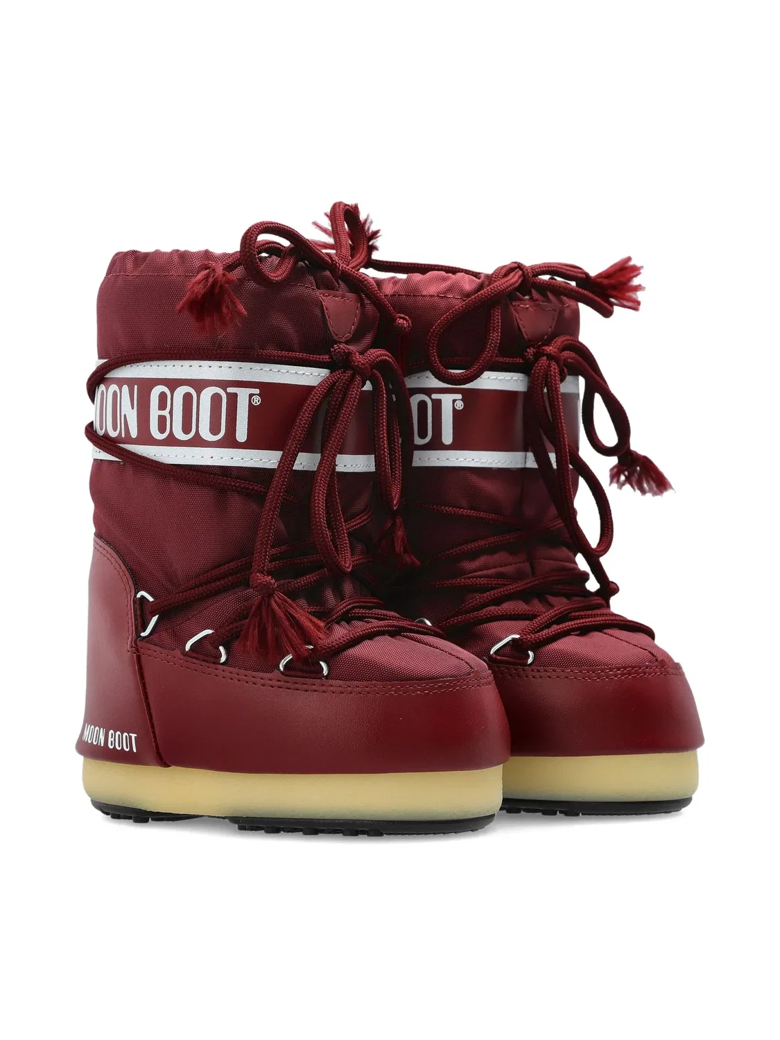 Ботинки шнурованные красные Moon Boot, красный