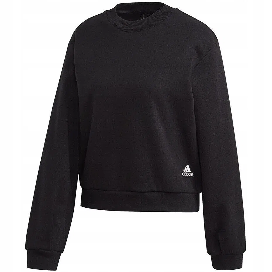 Женский свободный свитшот Adidas W St Crew, Цвет: Schwarz