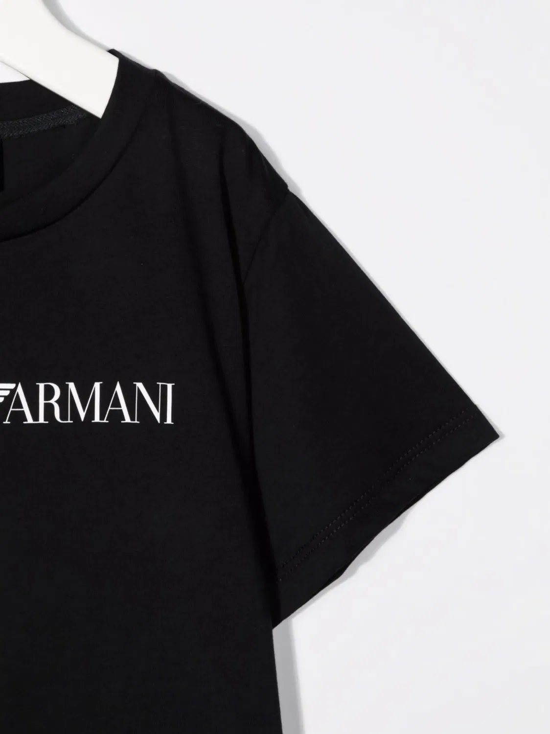 Хлопковая футболка с логотипом Emporio Armani, синий — фото 2