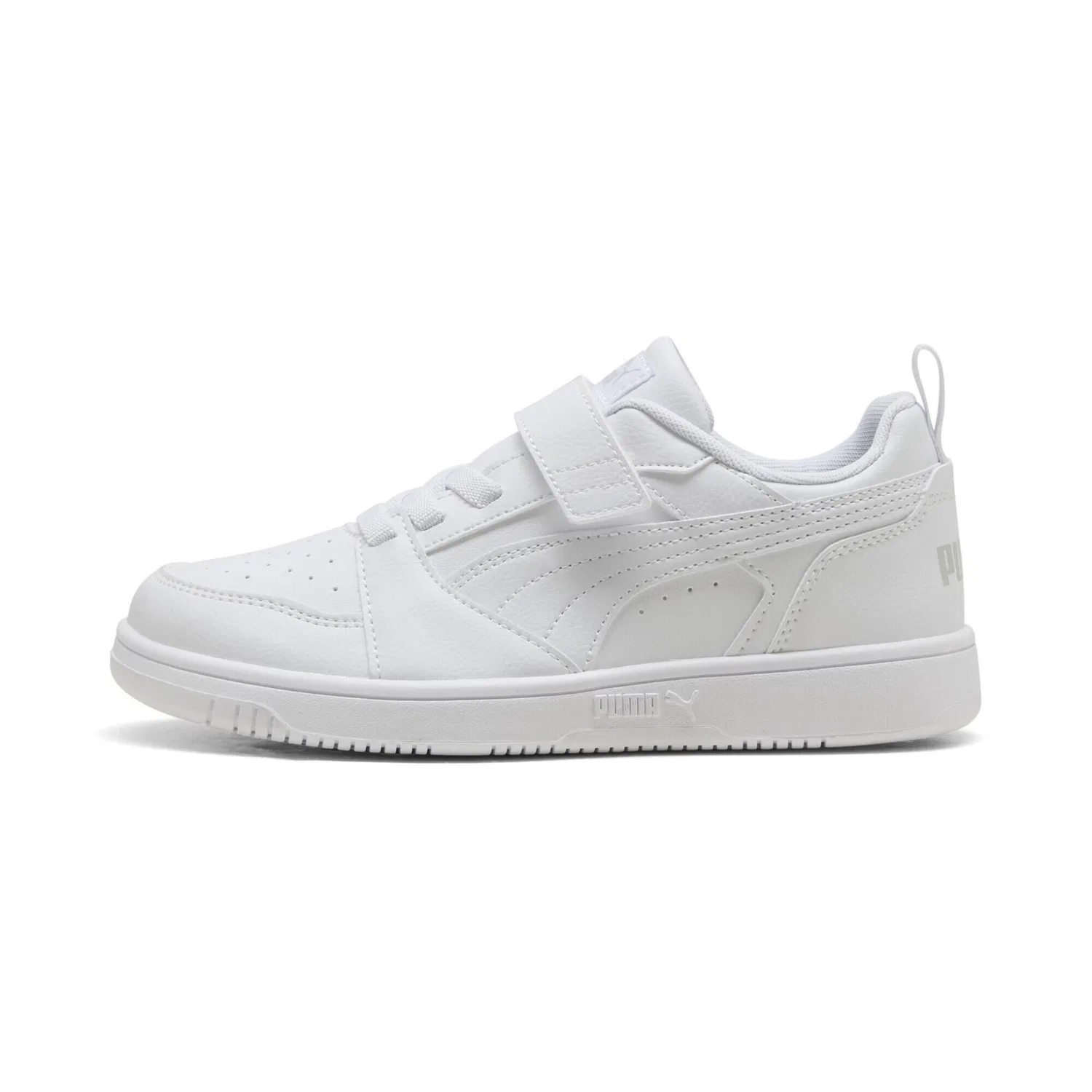 Детские кроссовки с полувысоким верхом Rebound V6 Puma, Weiss Grau — фото 3