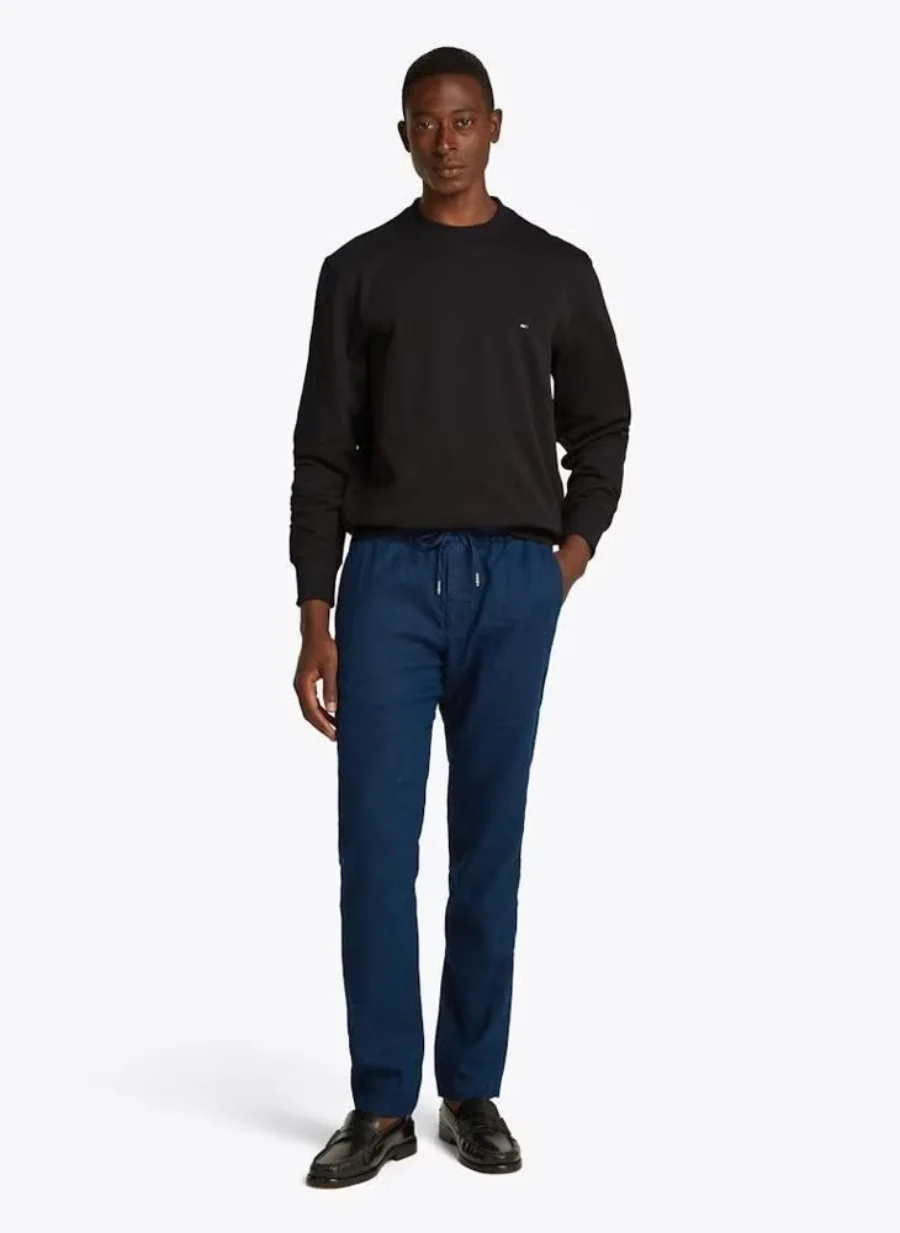 Свитшот Tommy Hilfiger Essential Pullover, черный — фото 3
