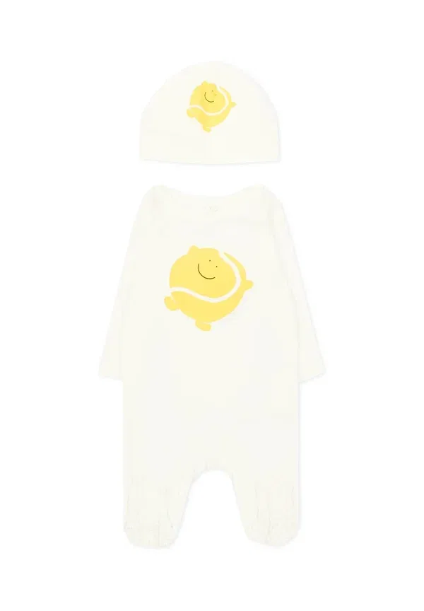 Комплект пижама с принтом Animals Stella Mccartney Kids, Ivory, слоновая кость