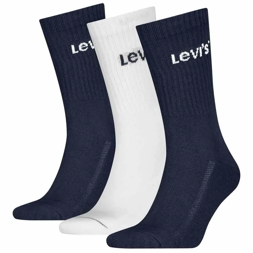 Женские хлопковые носки с усиленной пяткой и мыском Levi's, Blue