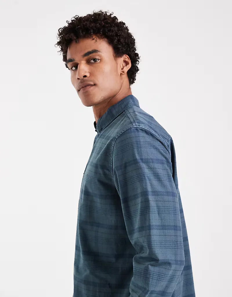 Рубашка в клетку authentic на пуговицах Levi's, синий — фото 4