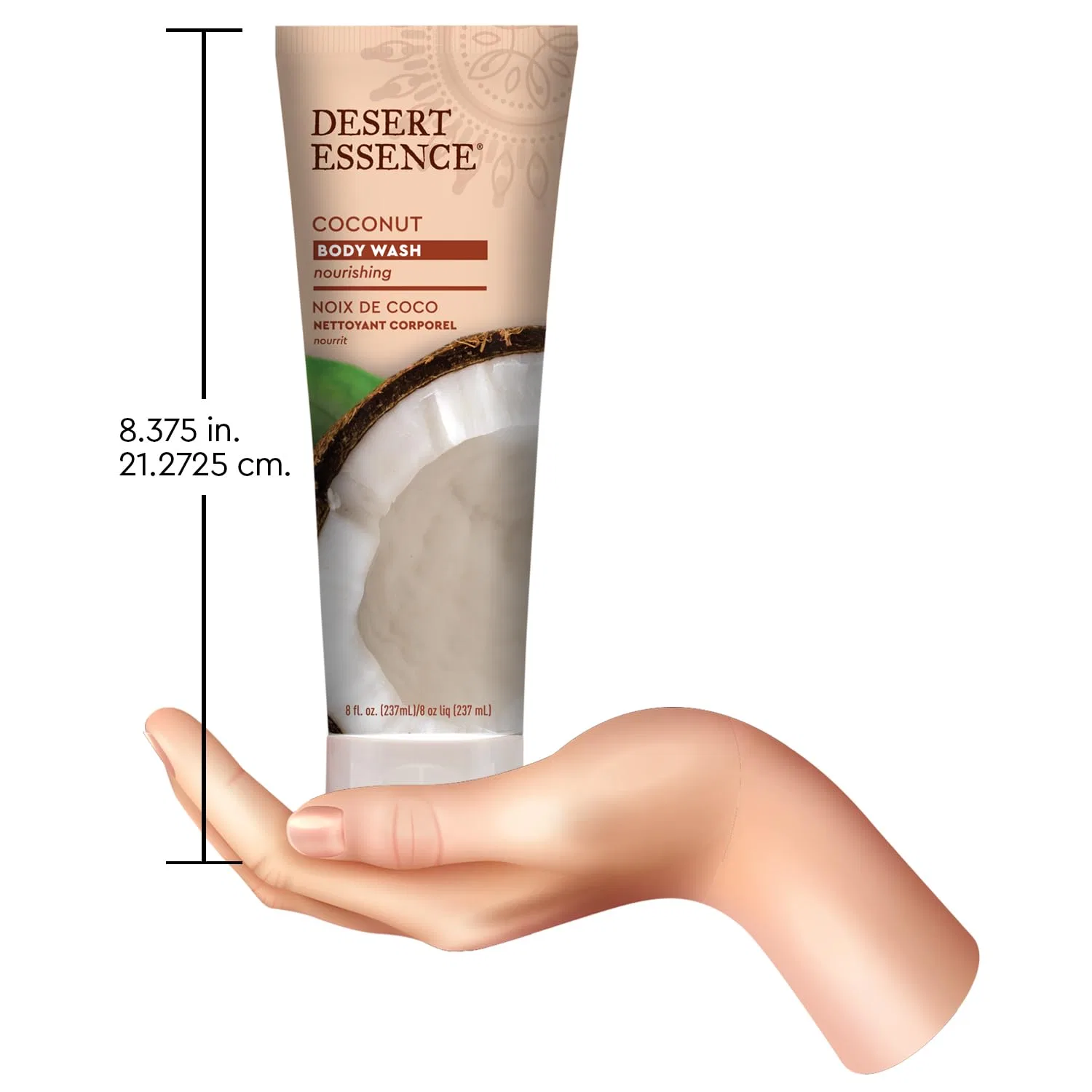 Гель для душа Coconut, Desert Essence, 235 мл — фото 4