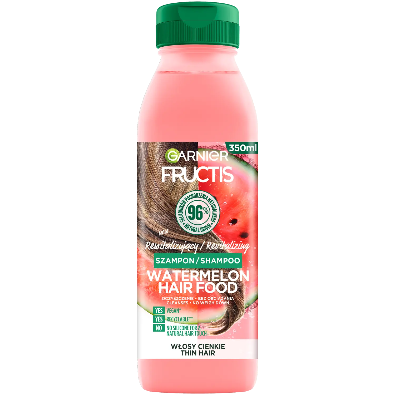 

Garnier Fructis Watermelon Hair Food Шампунь для волос «Арбуз», 350 мл