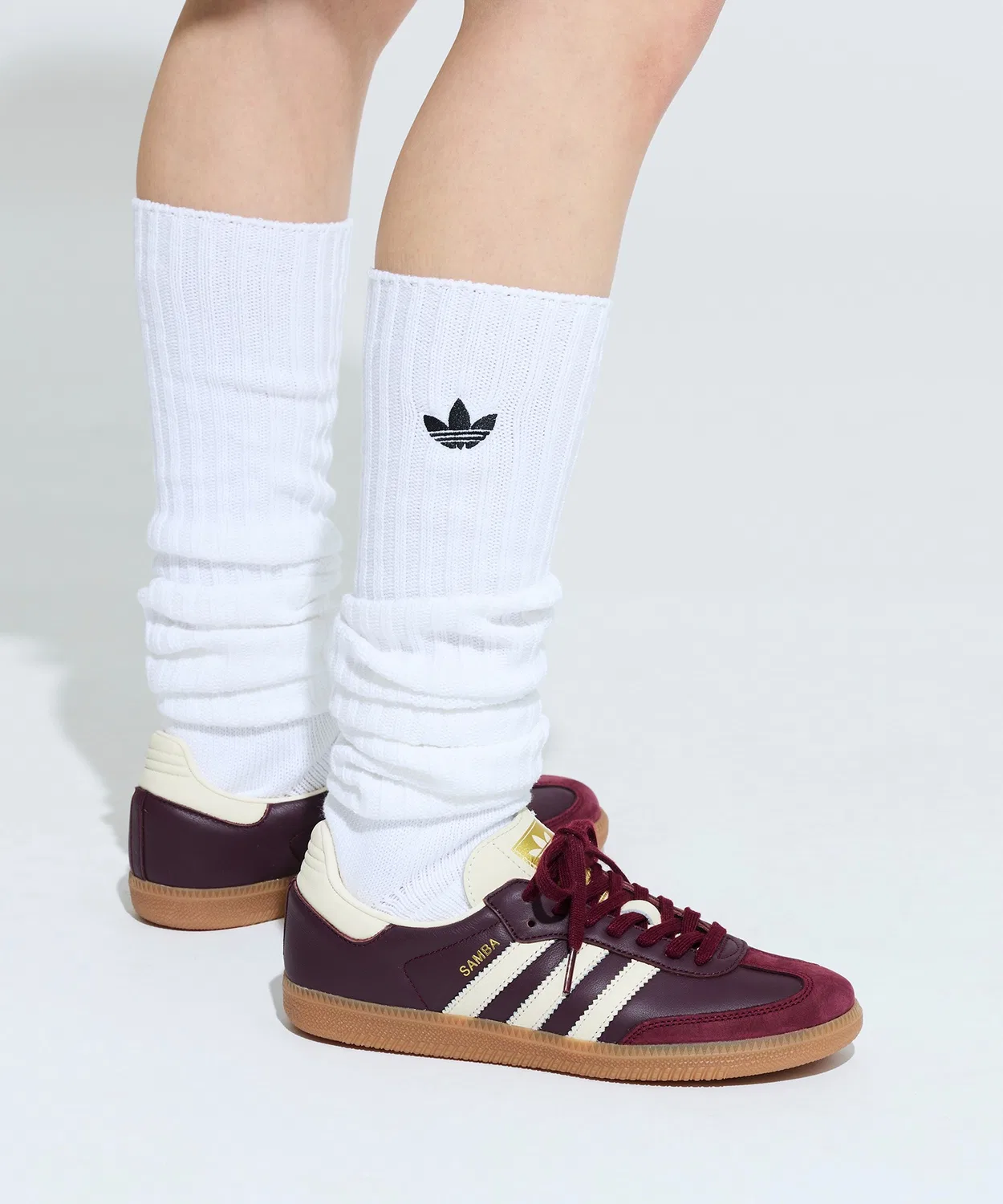 Носки с принтом Slouchy Crew Socks Adidas, Белый