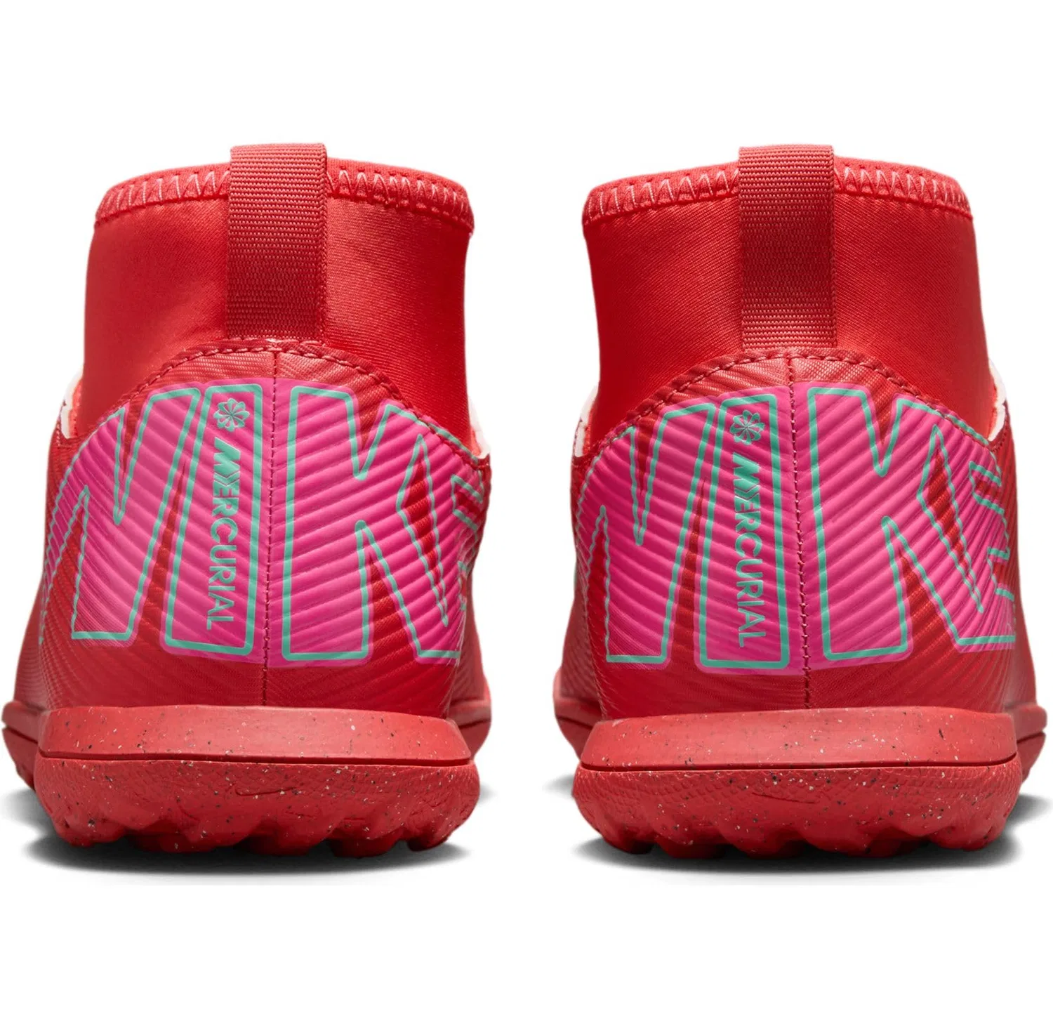 Детские кроссовки для мальчиков с синтетическим верхом Jr Superfly 10 Club Tf NIKE, Ember Glow Aurora Green — фото 3