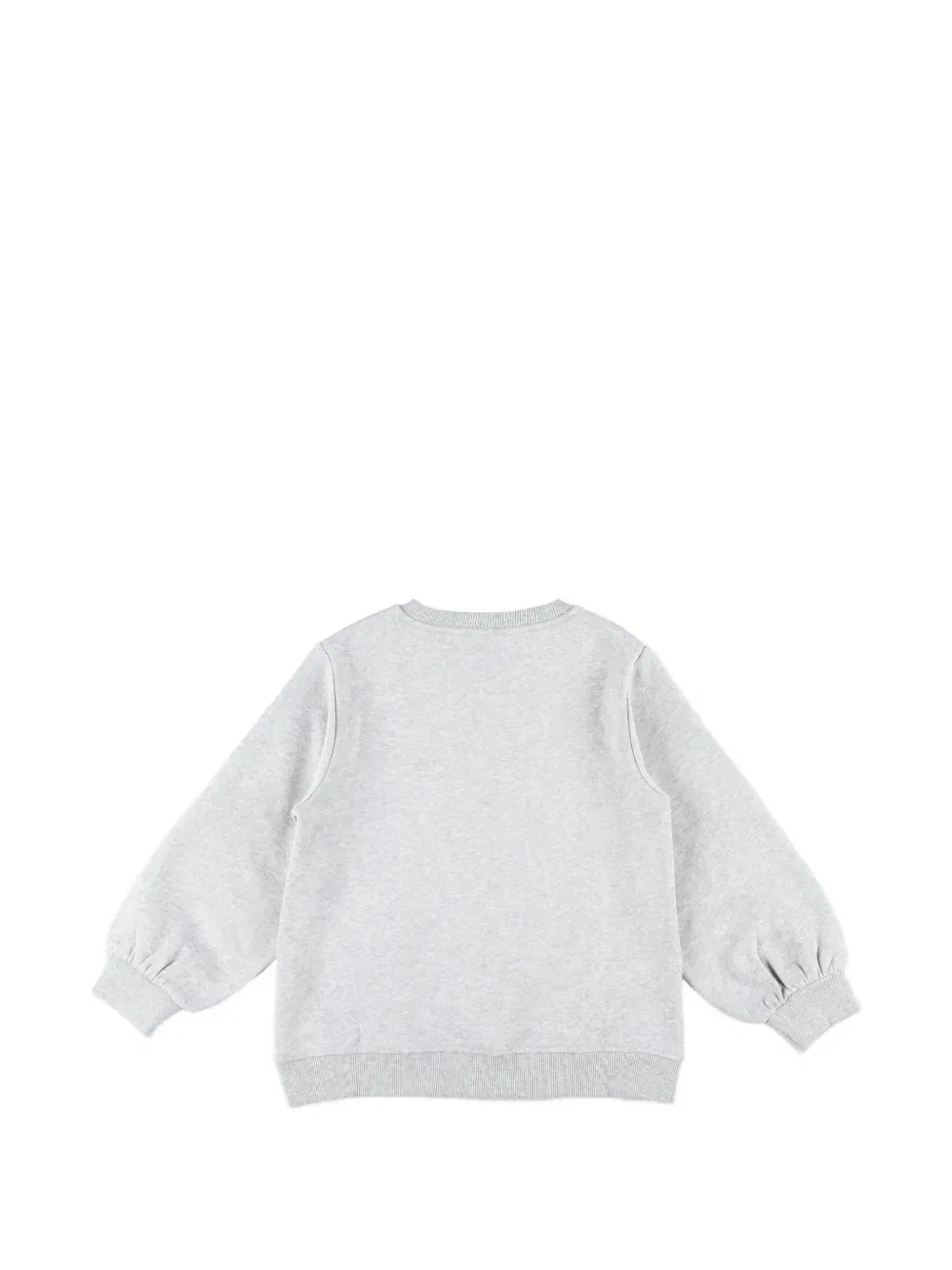 Свитер с логотипом и объемными рукавами Stella Mccartney Kids, серый — фото 2
