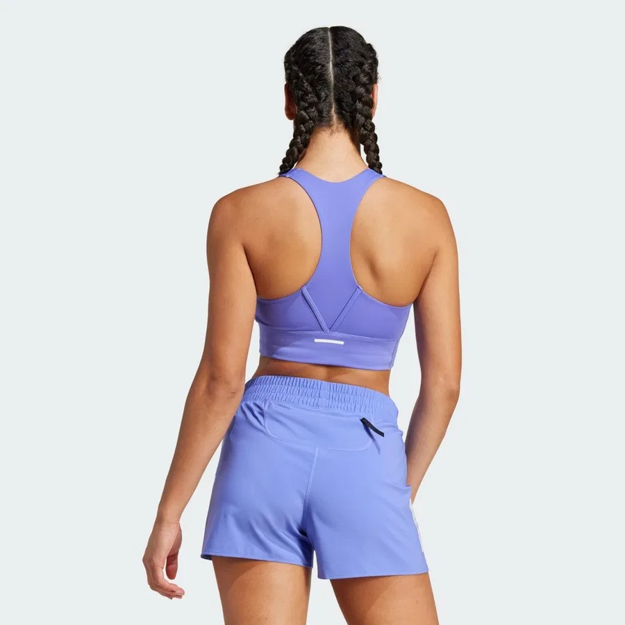 Спортивный бюстгальтер с карманами Run Pocket Medium-Support adidas, Синий — фото 2