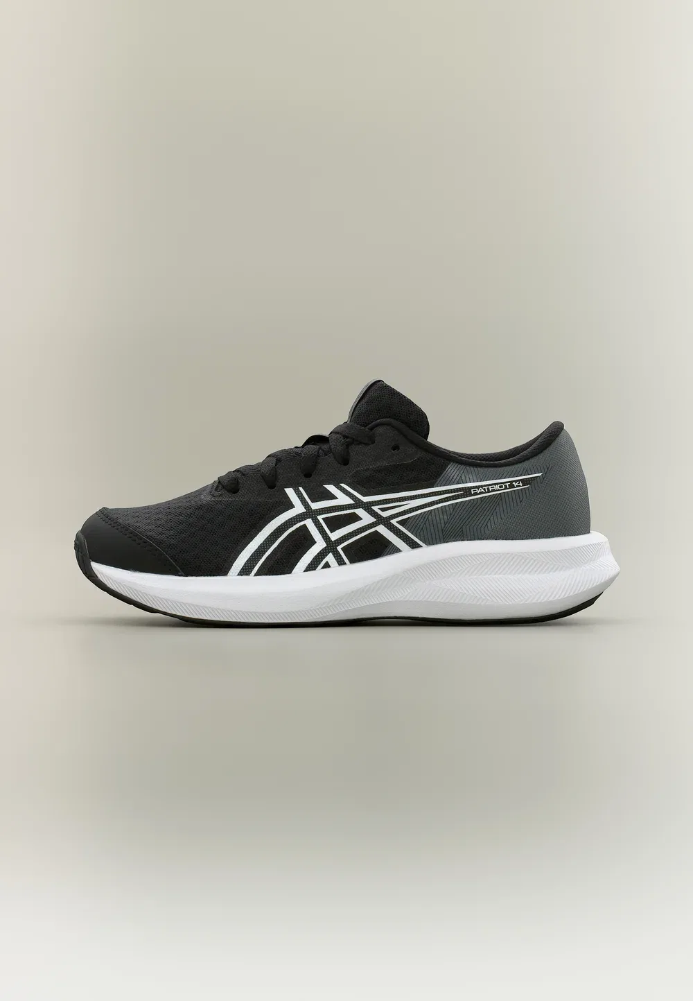 Кроссовки Patriot 14 унисекс для бега по улицам Asics, Black/White