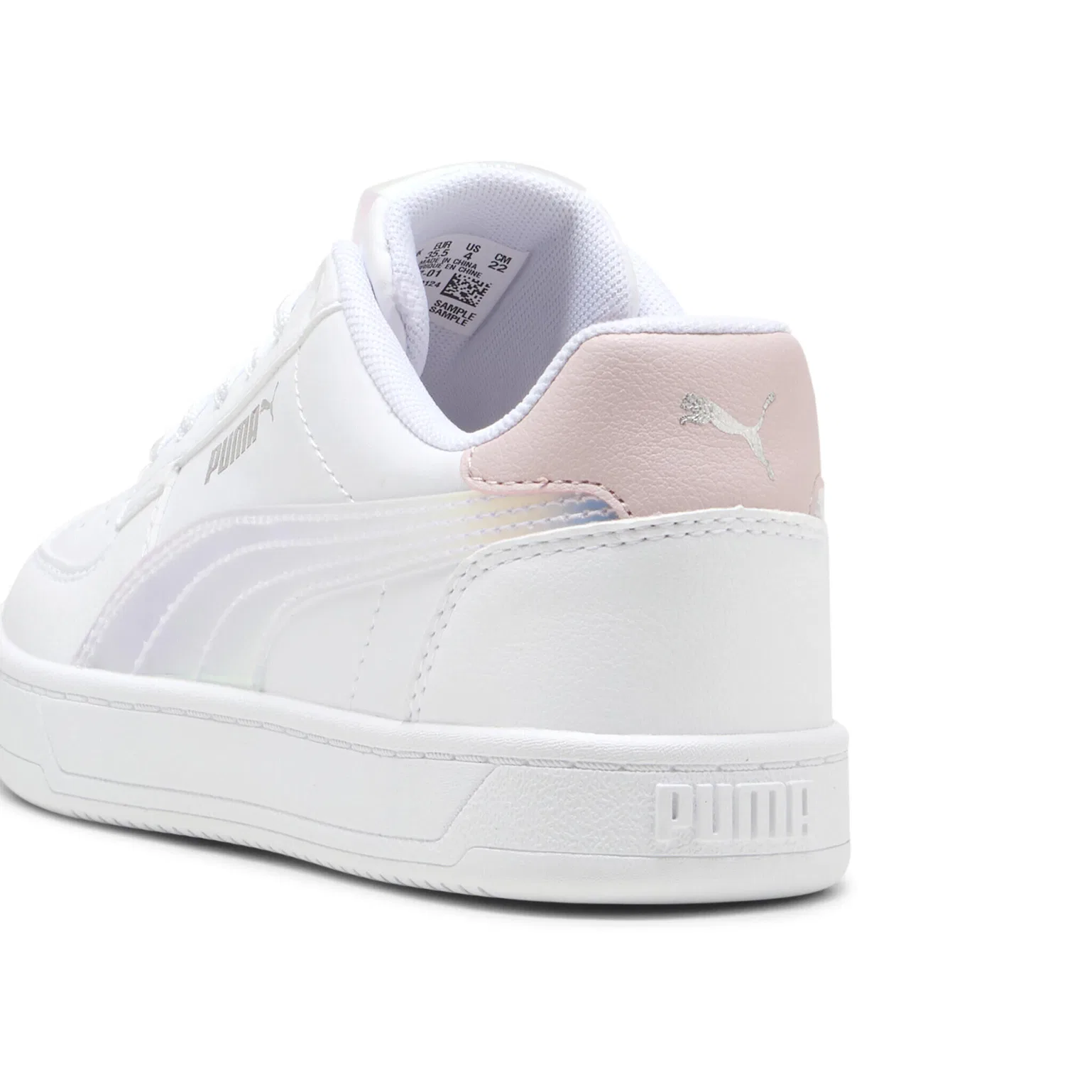 Детские кроссовки для девочек Caven 2.0 Holo Puma, Weiss Rosa Silber — фото 2