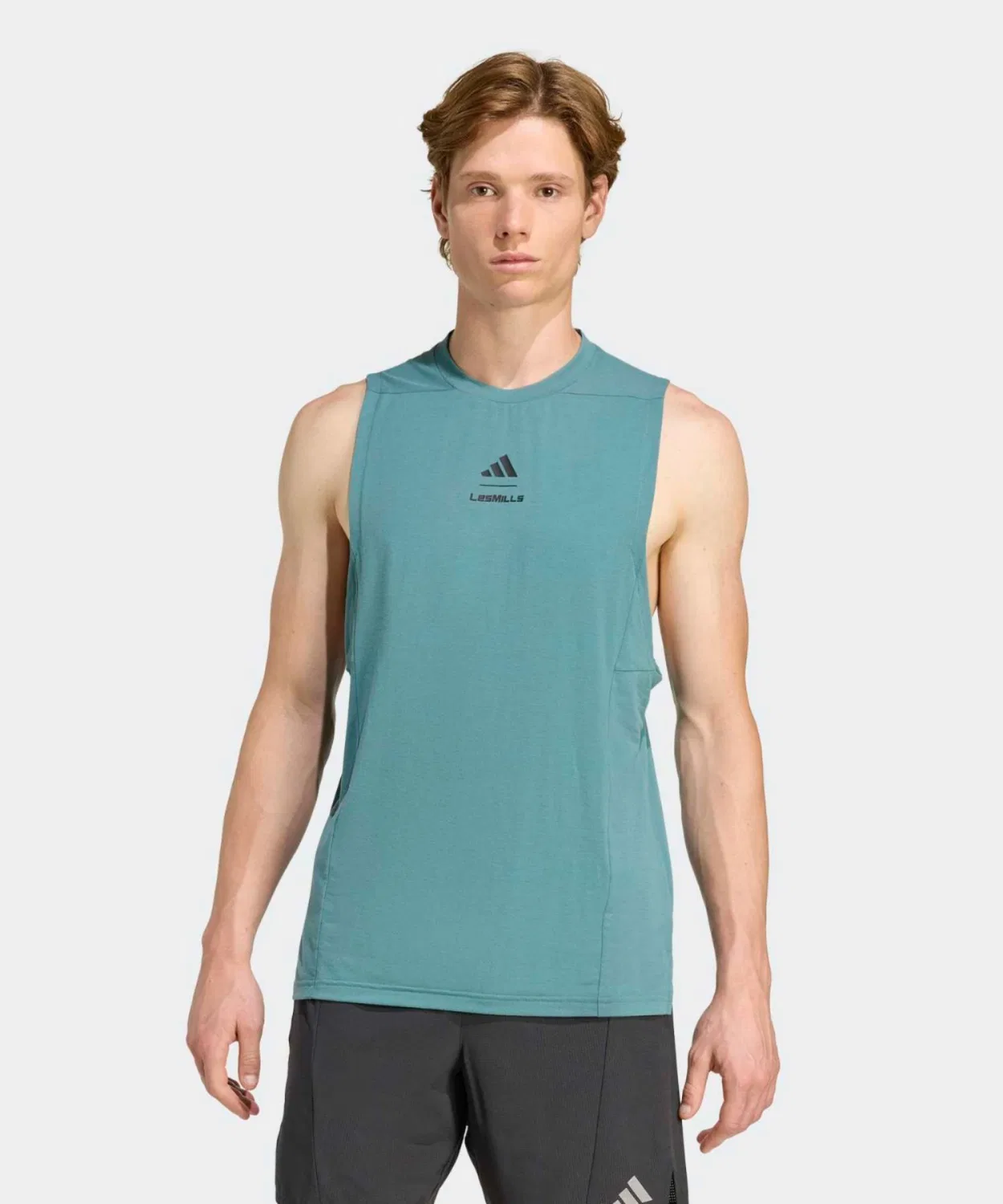 Мужской топ без рукавов Les Mills Adidas, Green
