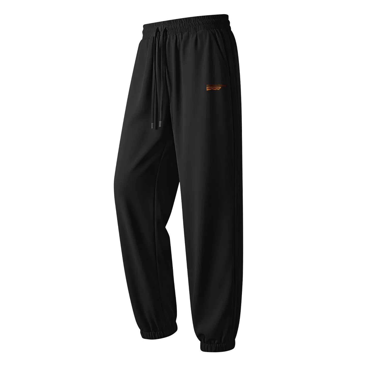 Детские спортивные штаны с манжетами MINISO, Ice Silk Cooling Black