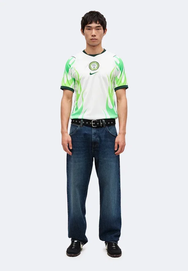 Футбольная джерси с принтом Nigeria 2026/27 Stadium Away, Nike Performance, White, Green Glow, белый/черный/зеленый — фото 2