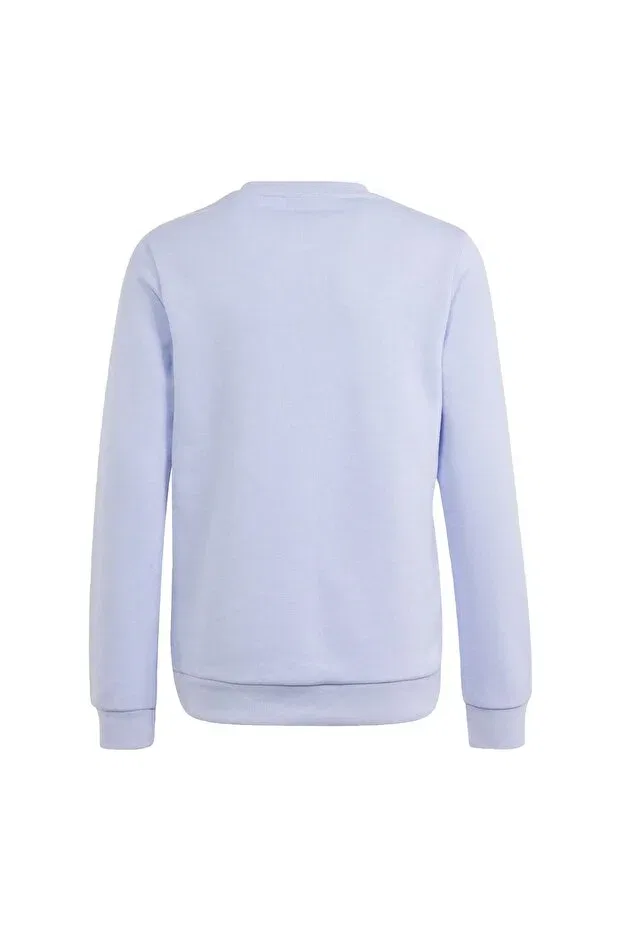 Детские свитшот для девочек с длинным рукавом Trefoil Crew Adidas, Violet Tone — фото 4
