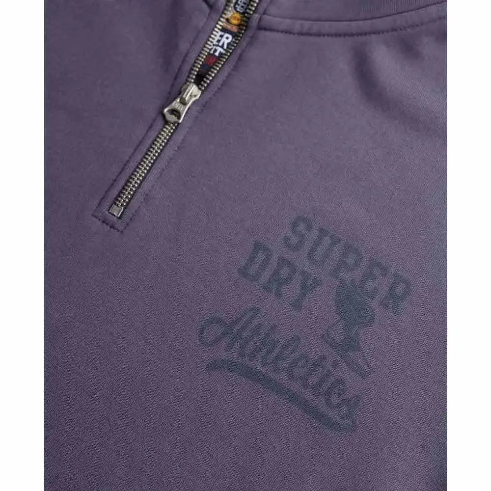 Свитшот Athletic Ess half zip Superdry, серый — фото 3