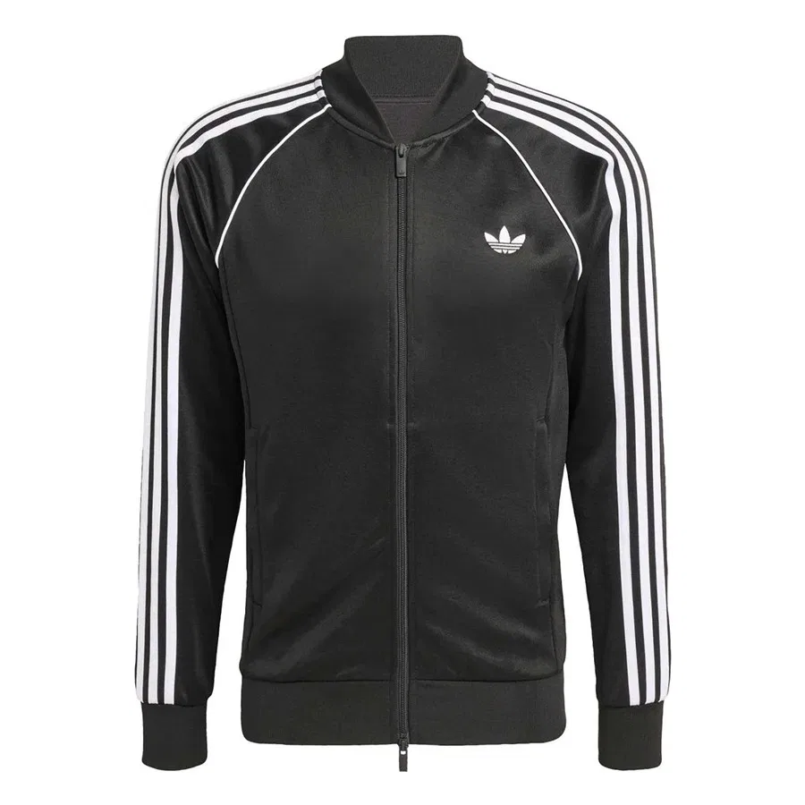 Мужская куртка-бомбер с воротником-стойкой adidas Sst Tt KE3512, Черный