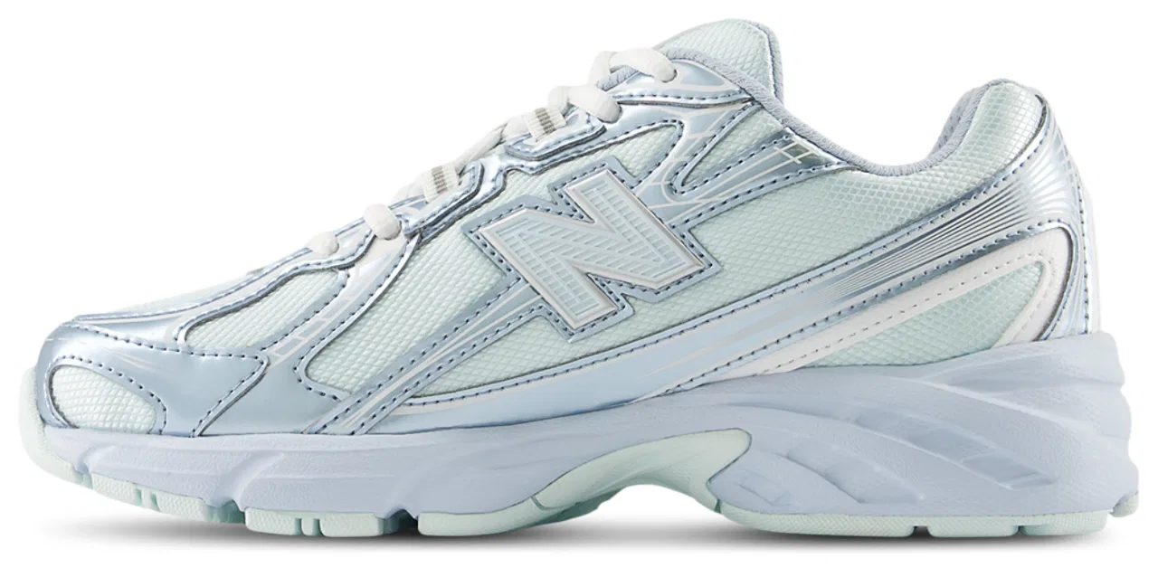 Кроссовки для девочек 740 New Balance, цвет Glint Blue/Oxford Blue — фото 2