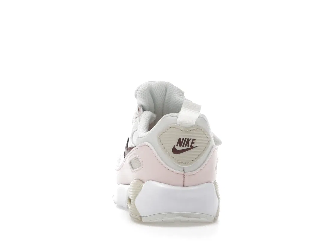 Детские кроссовки для мальчиков и девочек Nike Air Max 90 EasyOn, Phantom Echo Pink Sail Dark Team Red — фото 4