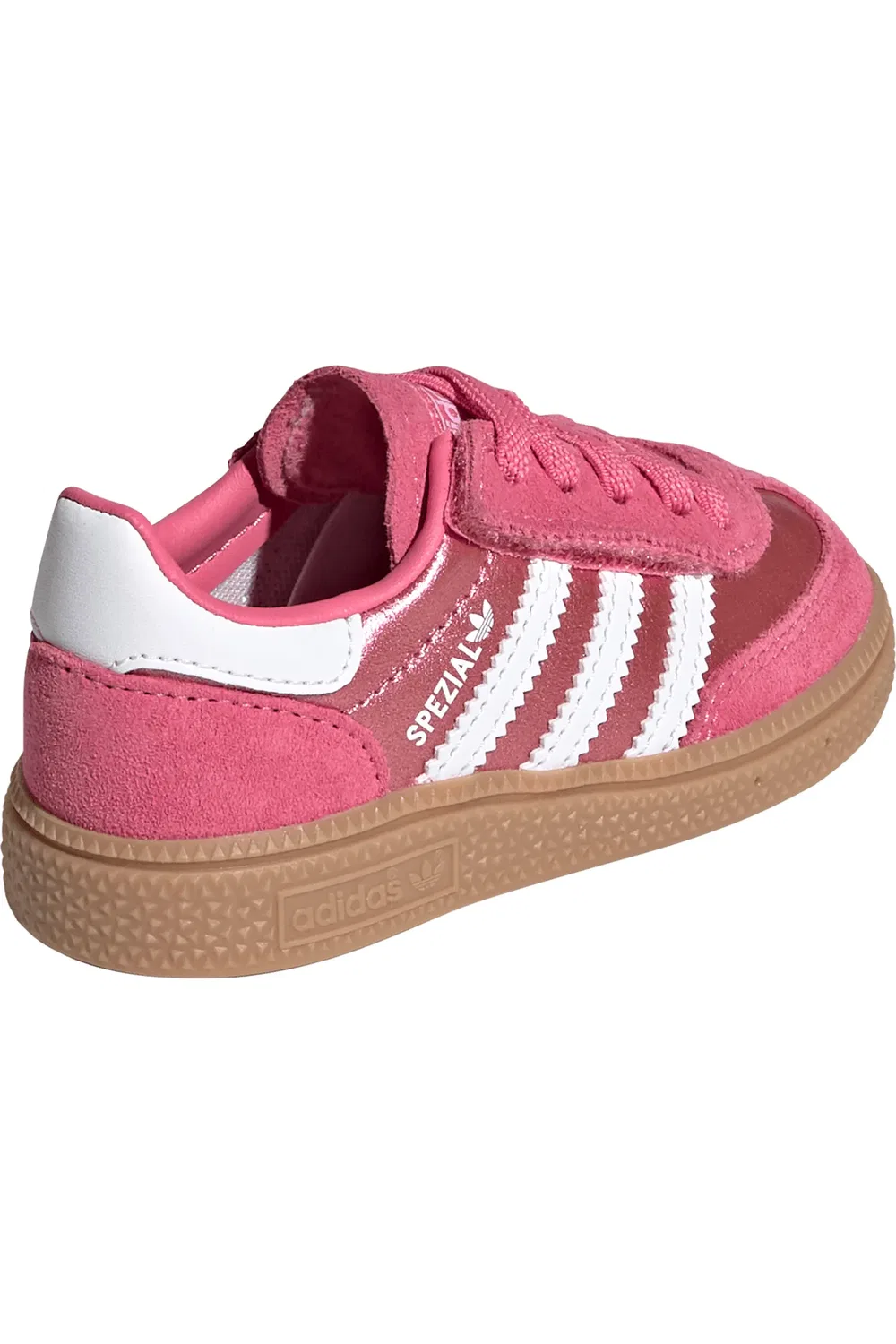 Детские кроссовки с цветочной вышивкой Handball Spezial adidas, Pink Fusion/White/Gum — фото 2