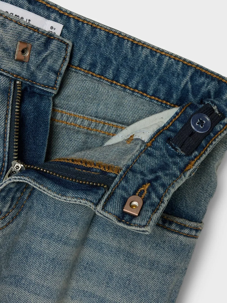 Джинсы NAME IT Wide leg Jeans 'NKFBella' синего цвета — фото 3