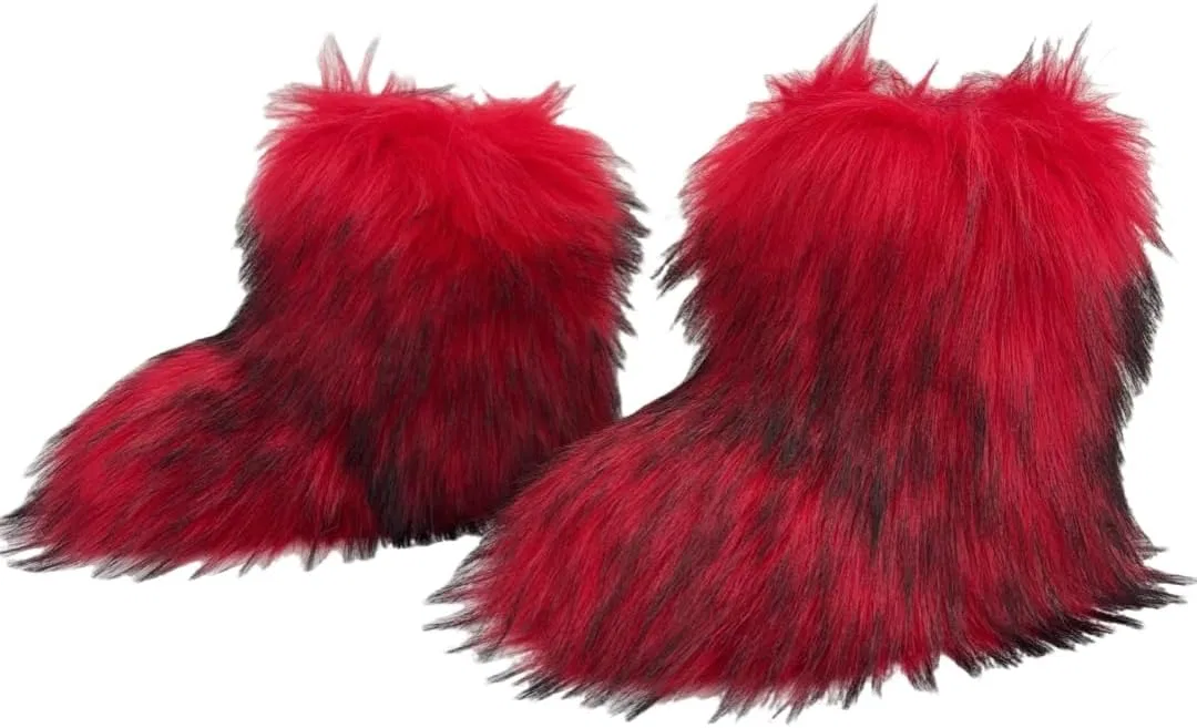 Детские зимние сапоги для девочек с мехом XinYiQu, Red