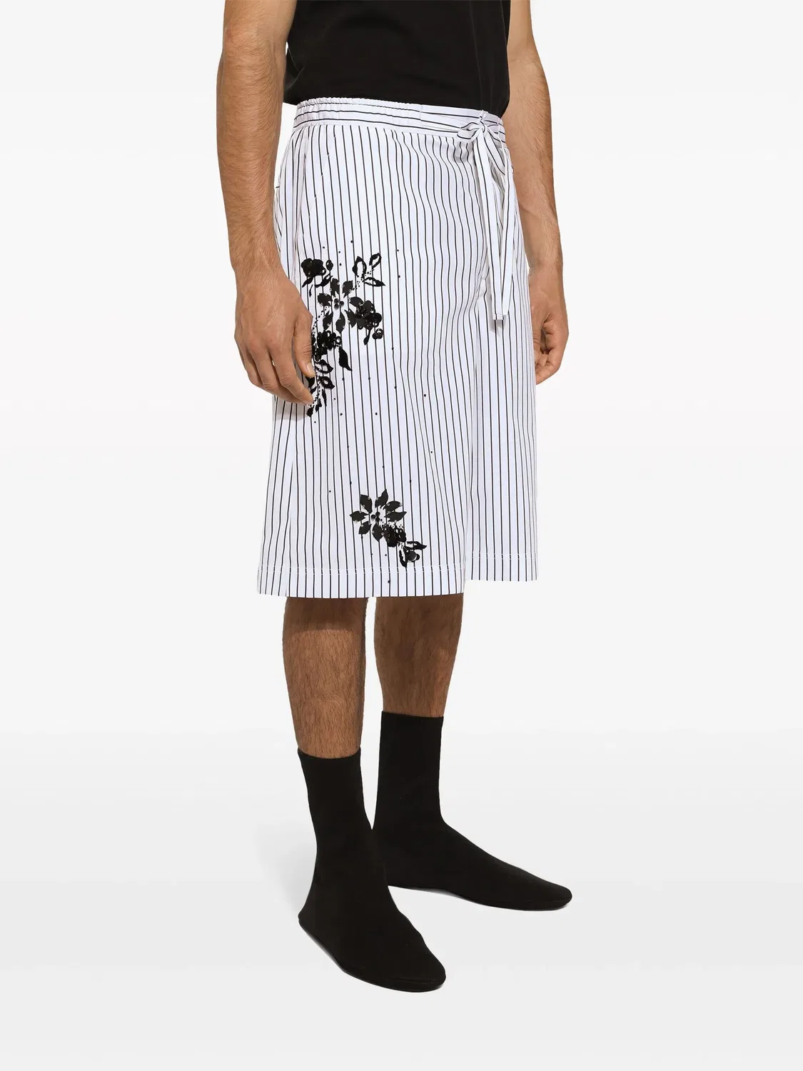 Dolce & Gabbana Бермуды хлопковые белые — фото 3