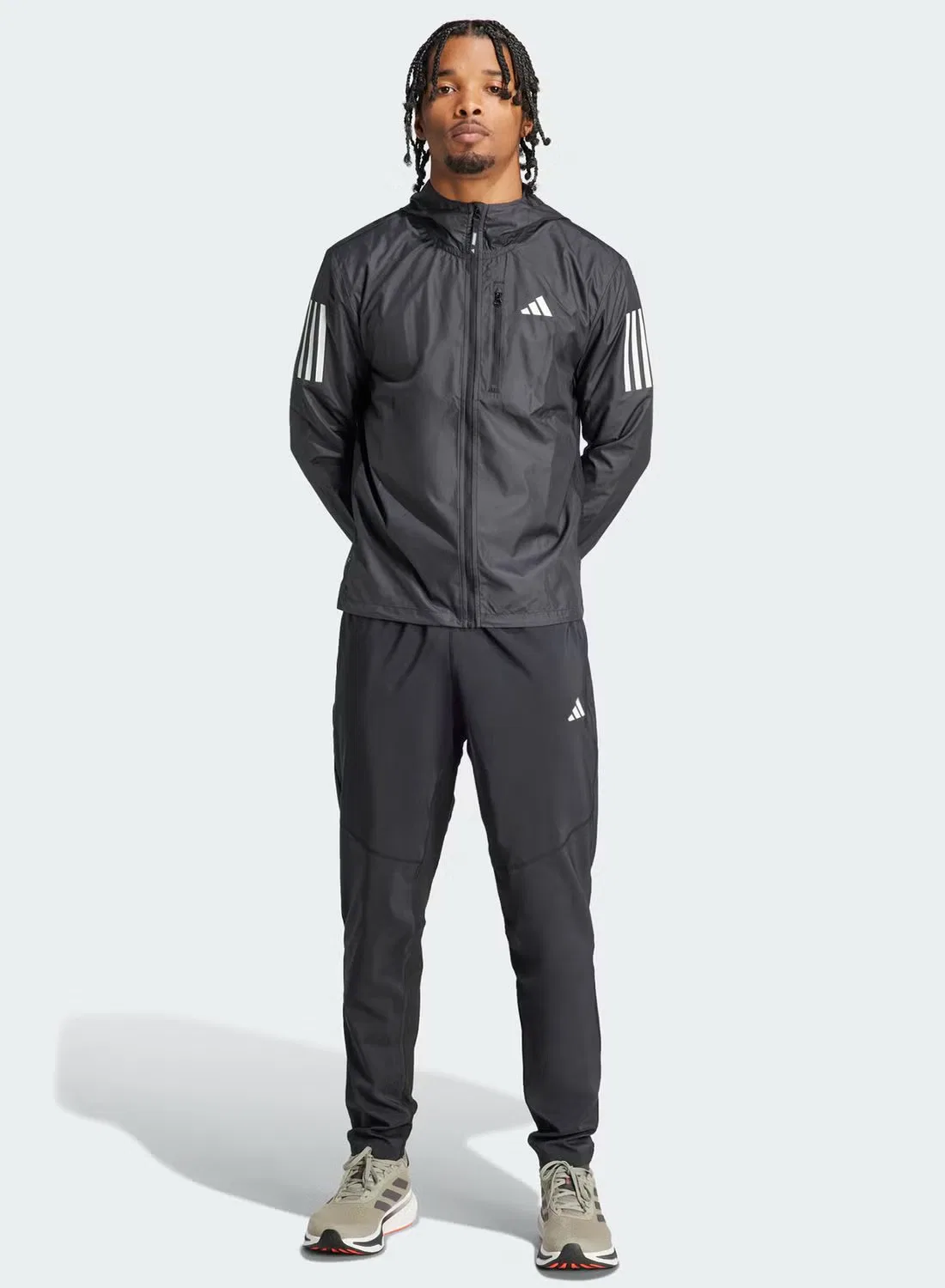 Брюки беговые с влагоотводящей технологией Own the Run Adidas, черный