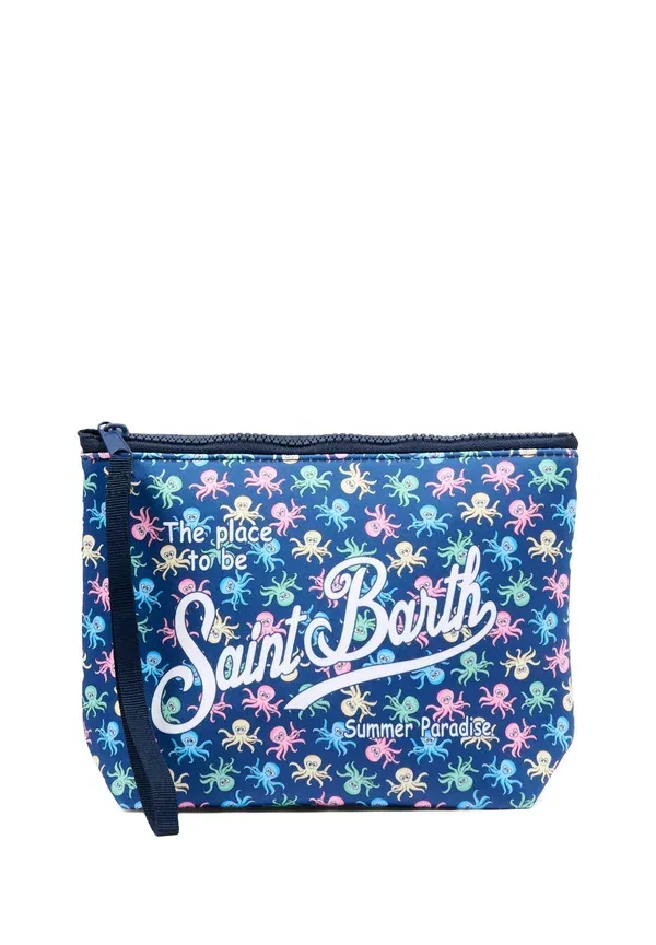 Косметичка с принтом Animals Pochette Mc2 Saint Barth, Blue