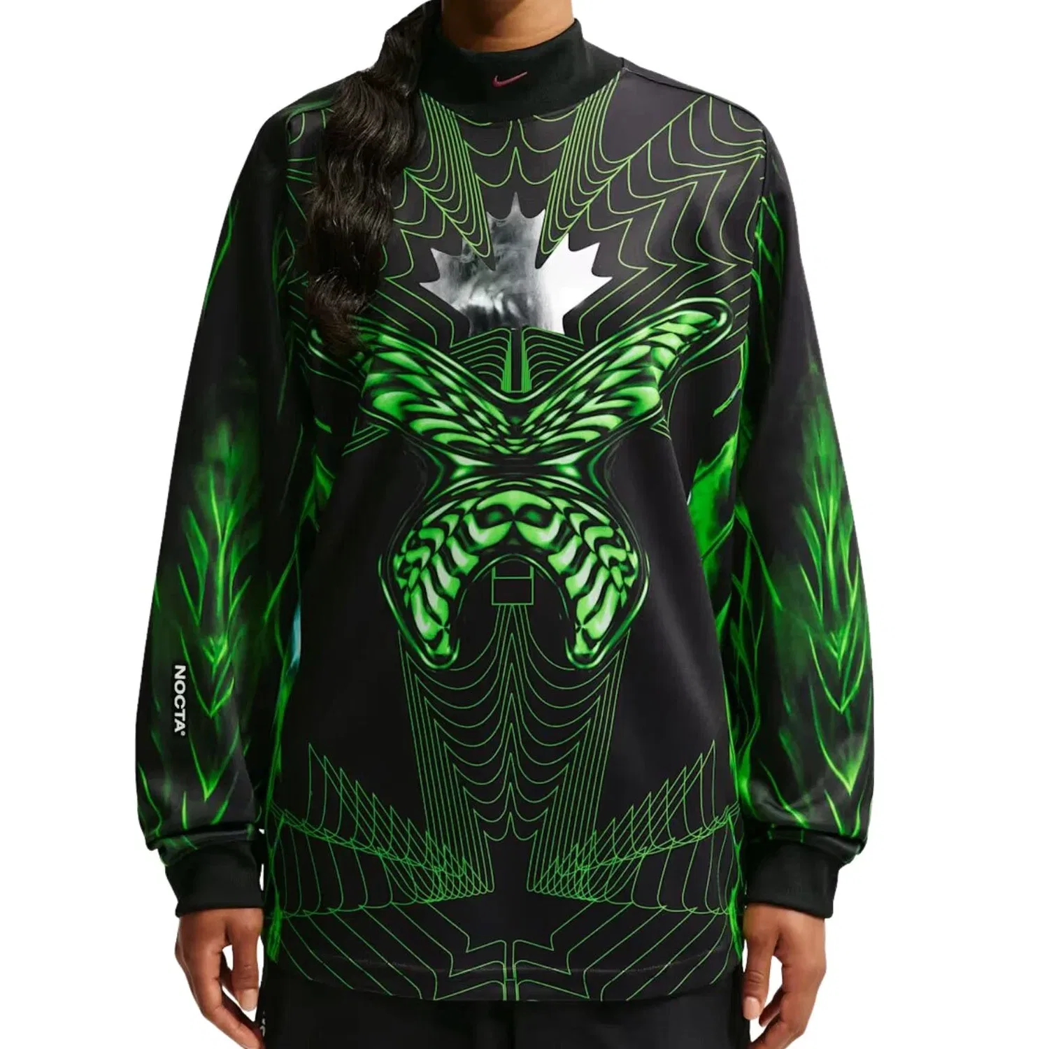 Мужская футболка с длинным рукавом Nike x Canada x NOCTA Cryoshot Long-Sleeve Jersey, черный — фото 2