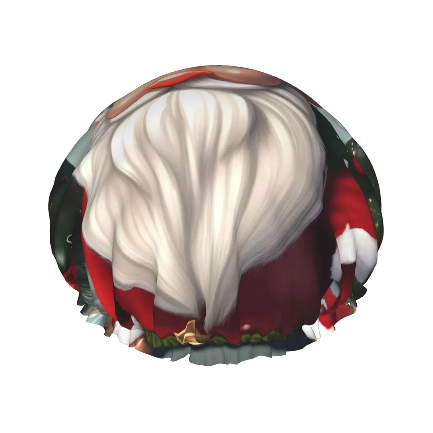 Шапочка для душа многоразовая, FRESQA, с двойной защитой от брызг, One Size, Traditional Christmas Gnome